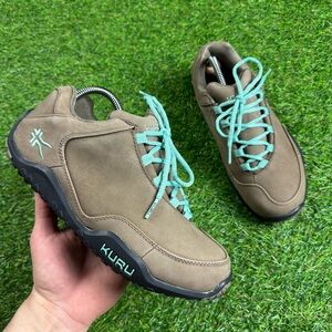 Kuru Womens Size 9.5 Chicane Shoes Warmstone Brown Leather Sneakers Trail Hiking